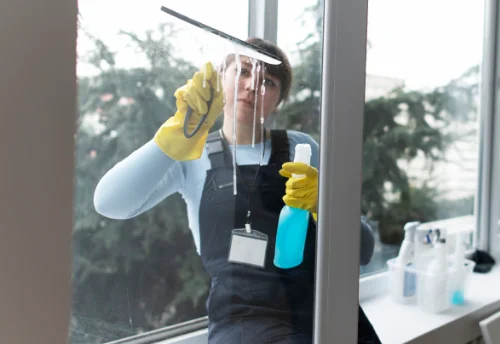 Nettoyage de vitres intérieures et extérieures à Crocq